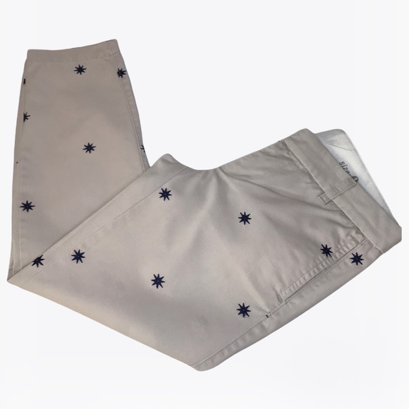 J. Crew Scout 100% Cotton Embroidered Stars Women’s Pants 0/2 - Picture 7 of 14